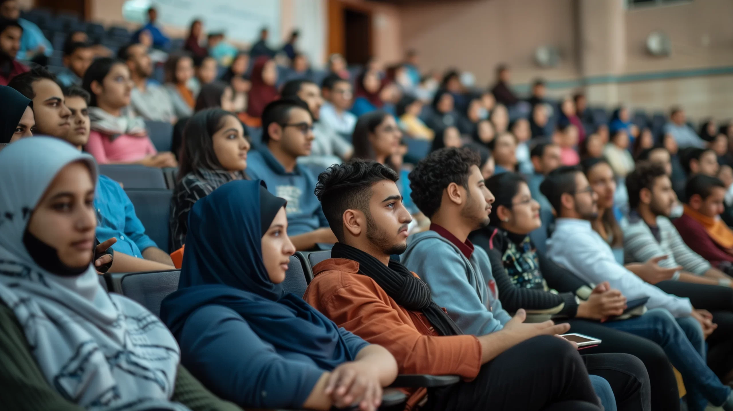 etudiants ingénieurs en amphiteatre