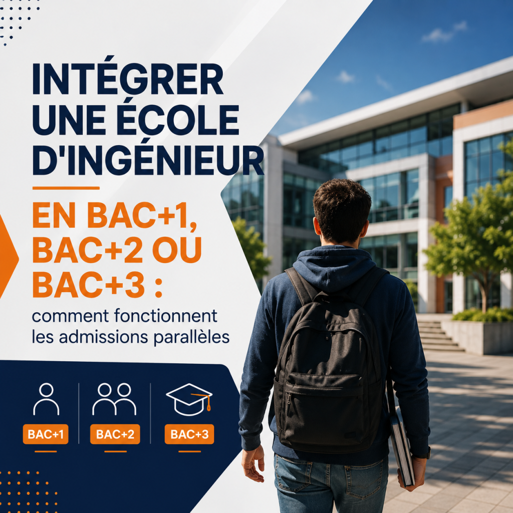 Intégrer une école d&rsquo;ingénieur en Bac+1, Bac+2 ou Bac+3 : comment fonctionnent les admissions parallèles ?